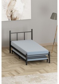 Resim Mobpazar Yavru Metal Karyola 80 x 180 CM Siyah 