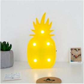 Resim MANKAN 3d Led Işıklı Ananas Masa Duvar Gece Lambası Bebek Oda Lambası 