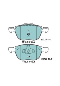 Resim Mazda 3 Seramik Ön Fren Balatası 2010-2013 Ate 