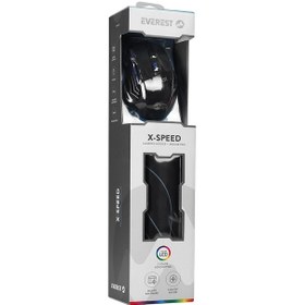 Resim Everest SM-G23 X-speed Rgb Oyuncu Mouse+mouse Pad 