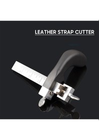 Resim Pazly Alüminyum Saplı Deri Kesme Makası - Profesyonel Deri Şerit Kesme Aleti, Dıy Deri İşleri İçin 