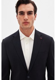 Resim D's Damat Ds Damat Slim Fit Lacivert Yünlü Travel Takim Elbise 4he05ob35577m Lacivert 