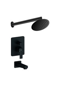 Resim Gpd Mab160-S Ankastre Duş Seti Pedra Siyah Ads28-S Siyah 
