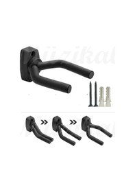 Resim Gitar Bağlama Ukulele Duvar Askısı Standı + Dübel Ve Vida Dahil 