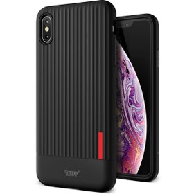 Resim Buff iPhone XS Max ile Uyumlu Single Fit Kılıf Black 