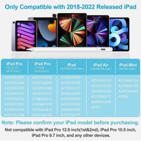 Resim Fogy Ipad Pro 11 5/4.nesil 11" Inç (/M4/M3/M2 ÇİPLİ) 2024 Uyumlu Dokunmatik Premium Çizim Kalemi 