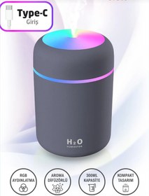 Resim İB GLOBAL 300 ml Ultrasonik Hava Nemlendirici Buhar Makinesi Ve Aroma Difüzörü - 