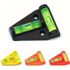 Resim RV T-Level Buz Seviyesi, Manyetik 2D Seviye ile - Mini Buz Seviyesi Deliklerle Birlikte Kullanılabilir - İç ve Dış RV Dekorasyonları İçin Uygun RV Seviyelendiriciler 