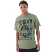 Resim Hurley Cosmic Erkek Yeşil Tişört 