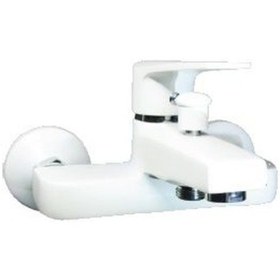 Resim Acar Safir Beyaz Banyo Bataryası Musluk Beyaz 