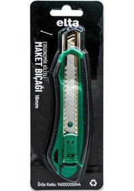 Resim Elta Ergonomik Kilitli Geniş Maket Bıçağı 18 MM 