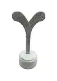 Resim Yerli Üretim Süet Kumaş Gri Renk 12 Cm Küpe Sergileme Aksesuar Çok Renkli 