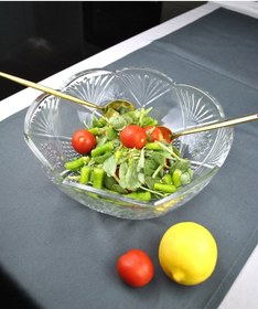 Resim 1 Adet Cam Salata Kasesi 24 Cm Büyük Boy Kase - Defne Şeffaf 