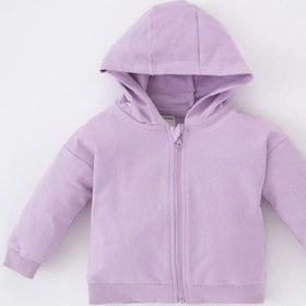 Resim DeFacto Kız Bebek Kapüşonlu Sweat Hırka Z4542A223SP 