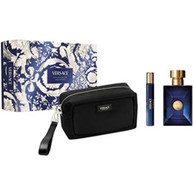 Resim Versace Dylan Blue EDT XMAS Set 25 (100 ML+TS10 ML + Pouch) 