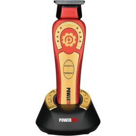 Resim Powertec TR-2828 Tam Profesyonel 9.000RPM 8 Kademeli Sakal Ense Kesim-Çizim Makinesi +Yedek Dlc Bıçak Seti 