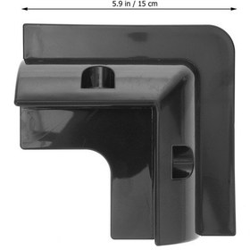 Resim 2K Abs Siyah Solar Köşe Güneş Paneli Montaj Braketi 