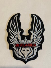 Resim StüdyoÜmitTişört In Flames Logo Patch-peç,arma,kot Yaması 