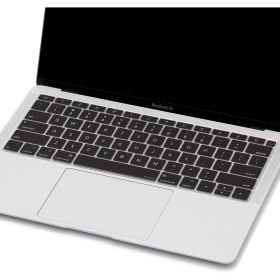 Resim McStorey Laptop Macbook Air ile Uyumlu Klavye Koruyucu A1932 2018/2019 Amerika İngilizce Baskılı 