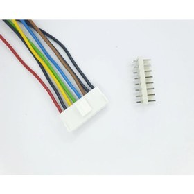 Resim Sanec 3,96mm Kilitli 8 Pin Kablolu Konnektör Takım 20cm - 0,50mm - Çift Taraflı 