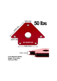 Resim Manyetik Açılı Kaynak Tutucu Mıknatıs Gönye 50 Lbs 