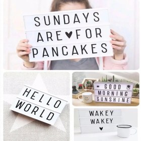 Resim A4 LED Işıklı Yazı Panosu Lightbox 