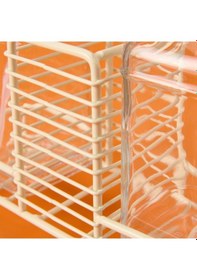 Resim Arow Cream 2'li Metal Stantlı Cam Sıvı Sabunluk - Şeffaf / Krem - 200 Ml Şeffaf / Krem 