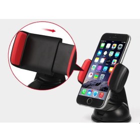 Resim Araç İçi Torpido Ve Cam Vakumlu Kısa Boy Telefon Tutucu 1 