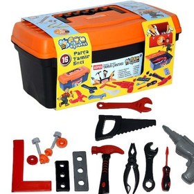 Resim 16 Parça Oyuncak Tamir Alet Çantası Oyuncak Tamir Seti 