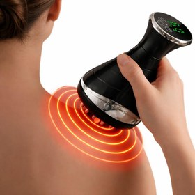 Resim DM805 Elektroterapi 25 Kademeli Elektrikli Masaj Aleti Isıtmalı Titreşimli Gua Sha Scraping Cihazı Selülit Giderici Vücut Şekillendirici Şarjlı Masaj Cihazı 2 Kokulu Yağ Hediyeli 