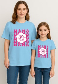 Resim SVART WEAR MAMA MINI Anne Kız Kombin Tişört Takımı T-Shirt Twin Anne Kız Çocuk Oversize MAMA MINI (TEKLİ FİYAT) 