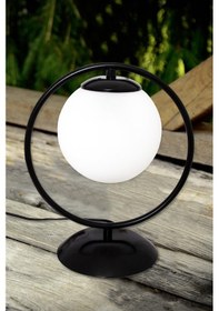 Resim Daire Abajur Siyah 