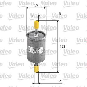 Resim VALEO 587046 Yakit Filtresi (Benzin) (Alfa Romeo:156 1.6 16V T.Spark Opel Astra G 1.4×14Xe Z14xe 1.6 16V X16xel) 60811822 (WM172173) 