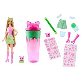 Resim Barbie Pop Reveal Milkshake Serisi - Pembe Kedi Oyun Seti JCN87 