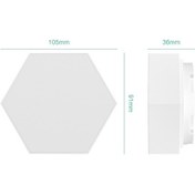 Resim Led Kuantum Petek Gece Lambası Rgb Atmosfer Dekoratif Işık, Stil: Uzaktan Kumanda Renkli Çok Renkli 