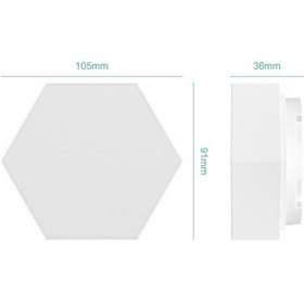 Resim Led Kuantum Petek Gece Lambası Rgb Atmosfer Dekoratif Işık, Stil: Uzaktan Kumanda Renkli Çok Renkli 