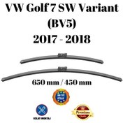 Resim Vw Golf 7 Variant Sw Station Wagon Bv5 2017 2018 Uyumlu Ön Cam Muz Tipi Silecek Süpürgesi Seti 650/450mm Silbak 