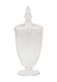 Resim The Mia Ayaklı Cam Saklama Kabı 24 Cm Şeffaf 