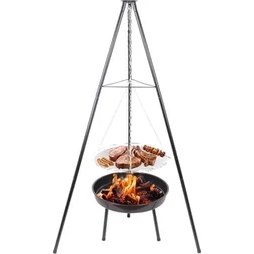 Resim Esranın Dünyası Paslanmaz Çelik Tripod Askılı Katlanır Kömür Barbekü Izrası - Açık Hava Kullanımı Için Ideal 23020 