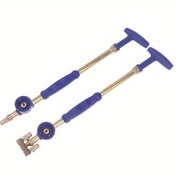 Resim Dayanıklı Elde Taşınabilir Tek/Çift Başlıklı, İtme-Çekme Bakır Pompa, Pirinç Nozul ve Ergonomik Mavi Tutamaklı [Açık Hava Maceraları] Sıvı Püskürtücü - Bahçe, Çim ve Ev Kullanımı için İdeal 