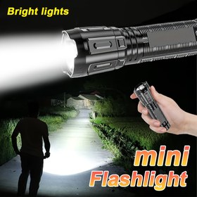 Resim 1 adet Açık Hava Mini Taşınabilir El Feneri, ABS Şarj Edilebilir El Feneri, Balıkçılık, Kamp, Yürüyüş, Gezinti, Seyahat, Acil Durumlar, Dağcılık, Trekking için Parlak Çok Fonksiyonlu Işık Lambası - USB Şarj Edilebilir, Yüksek Güçlü LED (650mcd), Kamp Ekipmanı | Kompakt El Feneri | Dayanıklı Yapı, Taşınabilir El Feneri 