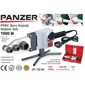Resim SGS 348 Panzer 1500 W PPRC / PVC Boru Kaynak Makinası - Çantalı Set (Makas Hariç) 