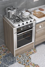 Resim Kenzlife Ankastre Modülü Kabini Neon Crd Fırın Ocak Dolabı Sabit Tabla 