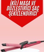 Resim shopwave Saç Şekillendirici Düzleştirici ve Maşa Özellikli Şekillendirici Seramik Kaplama 