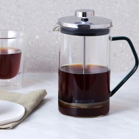 Resim Karaca Coffe Bean Borosilikat Cam French Press Cool Green 600 ml 