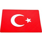 Resim Türk Bayrak Kaymaz Torpido Pedi - Türk Bayrak Kaydırmaz Ped - Türk Bayrak Torpido Kaydırmaz Ped 