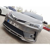 Resim Toyota Corolla Uyumlu Ön Lip (2016-2018) - Parlak Siyah 
