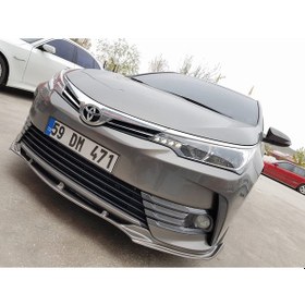 Resim Toyota Corolla Uyumlu Ön Lip (2016-2018) - Parlak Siyah 