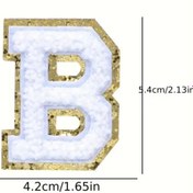 Resim arredamento Termos Uyumlu B Harfi Beyaz Sticker 