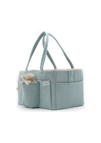 Resim Çok Gözlü Fonksiyonel Anne Organizer Bebek Bakım Çantası Mint 